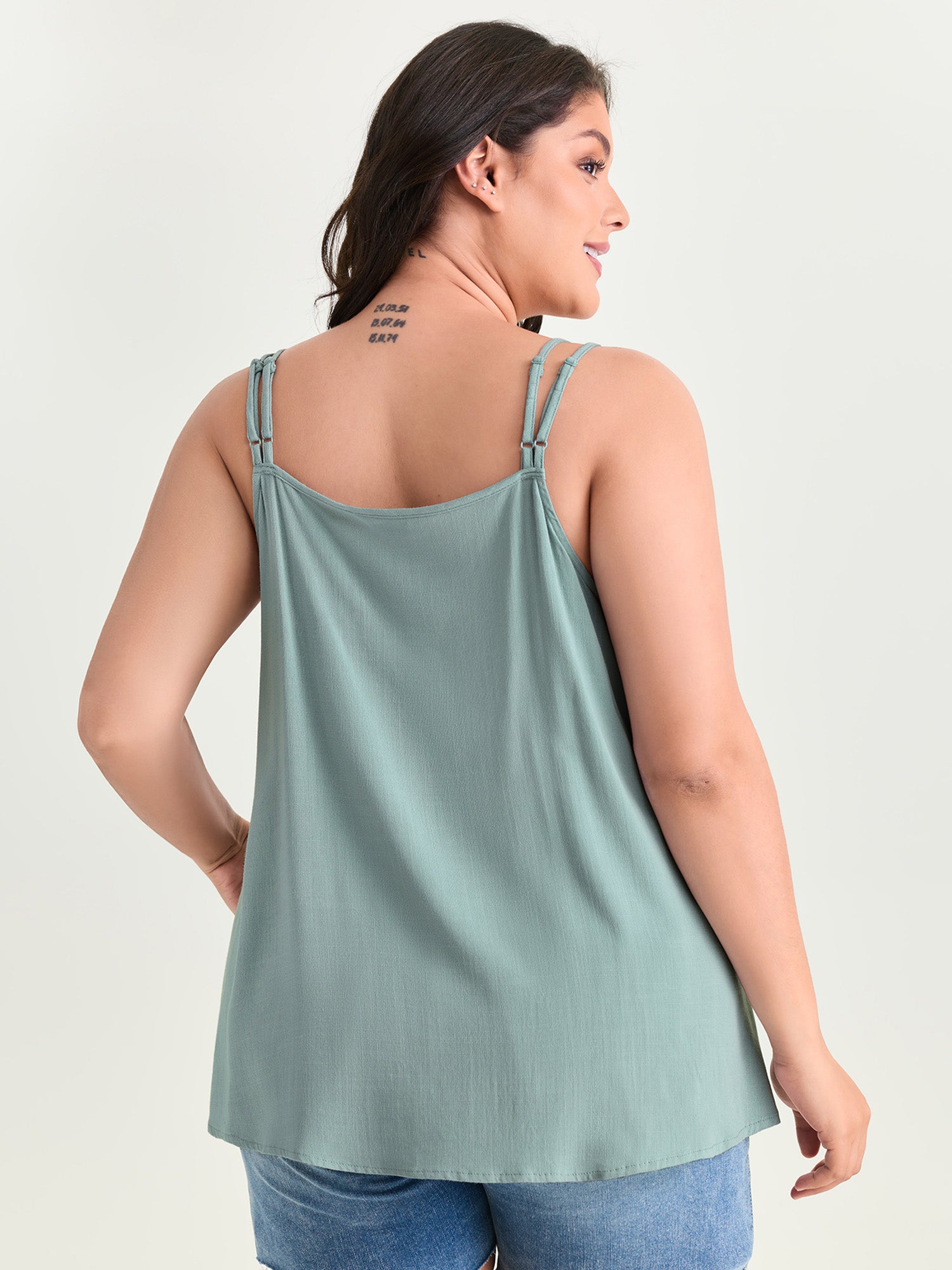 Lace Trim V-Neck Tank Top