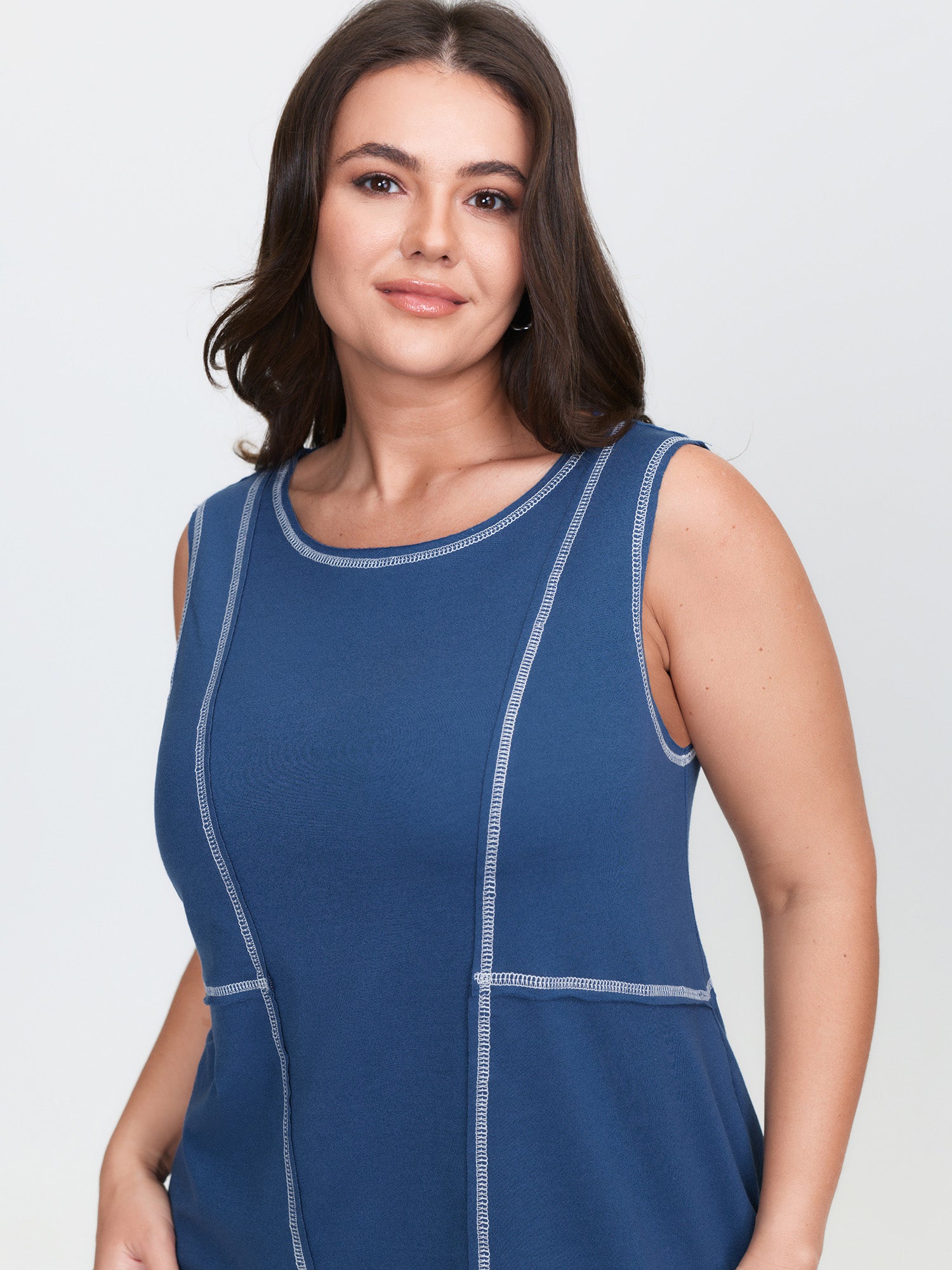 Color Contrast Edges Tank Top
