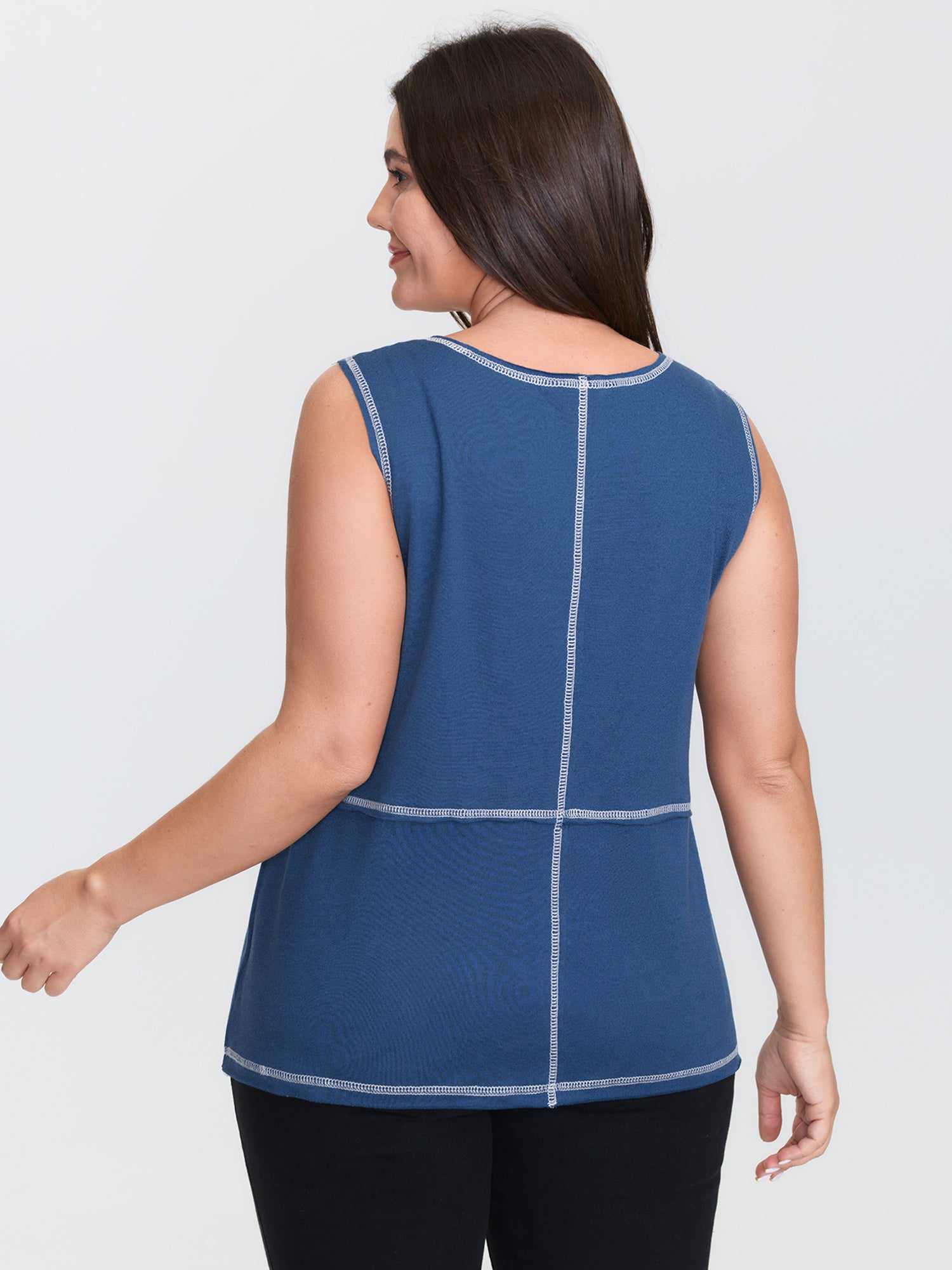 Color Contrast Edges Tank Top