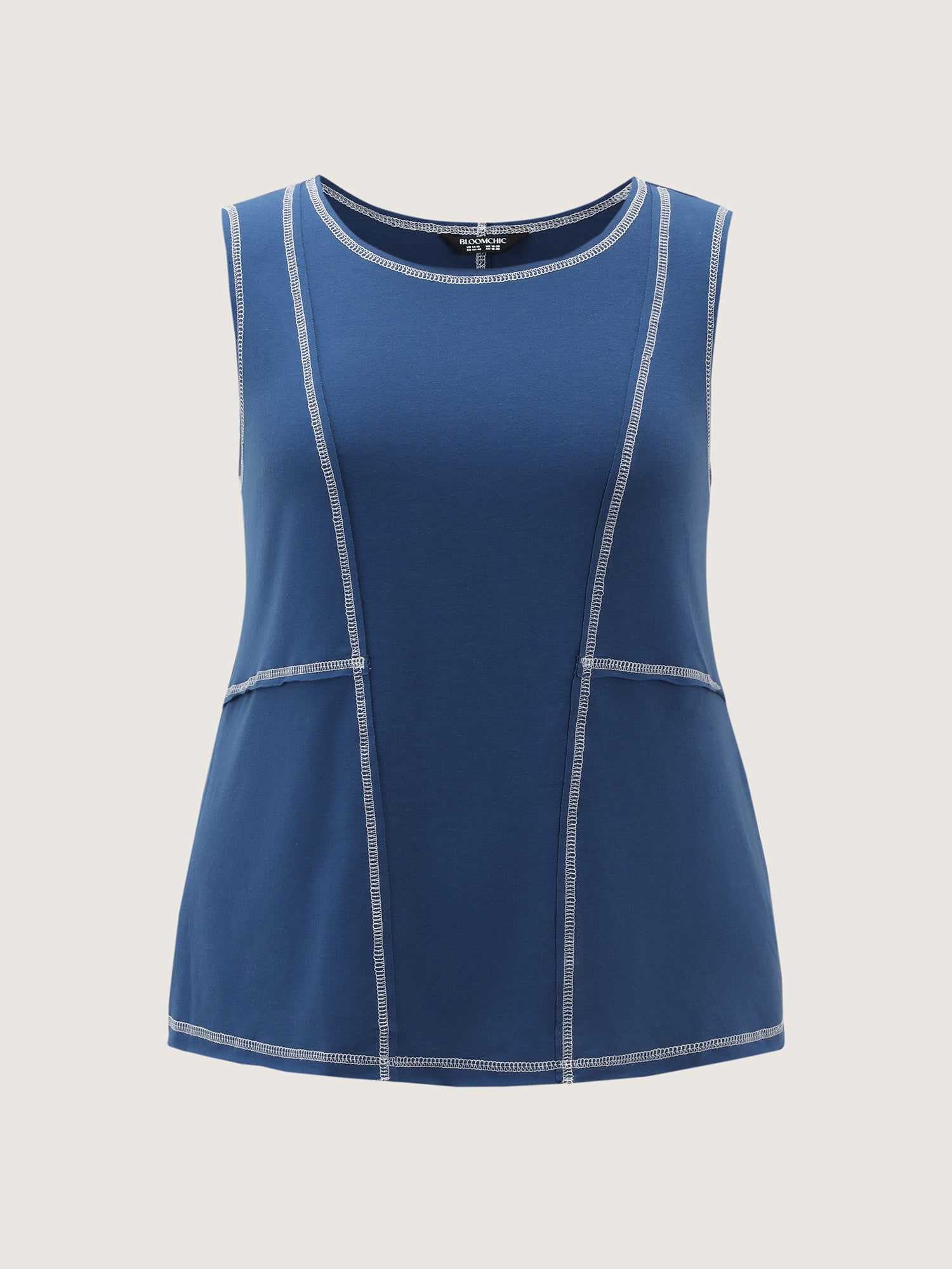 Color Contrast Edges Tank Top