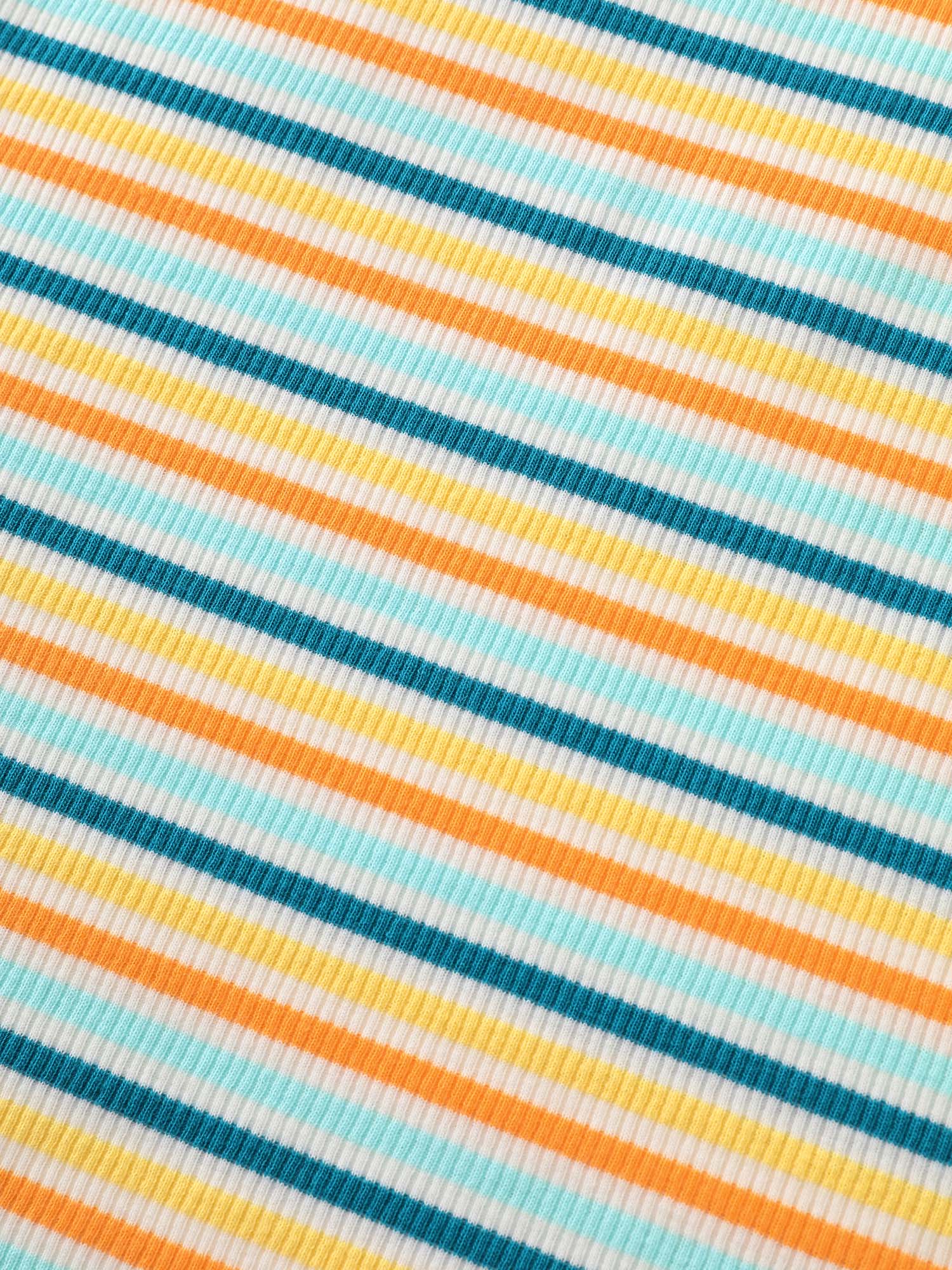 Cotton Stretchy Striped Print Tank Top